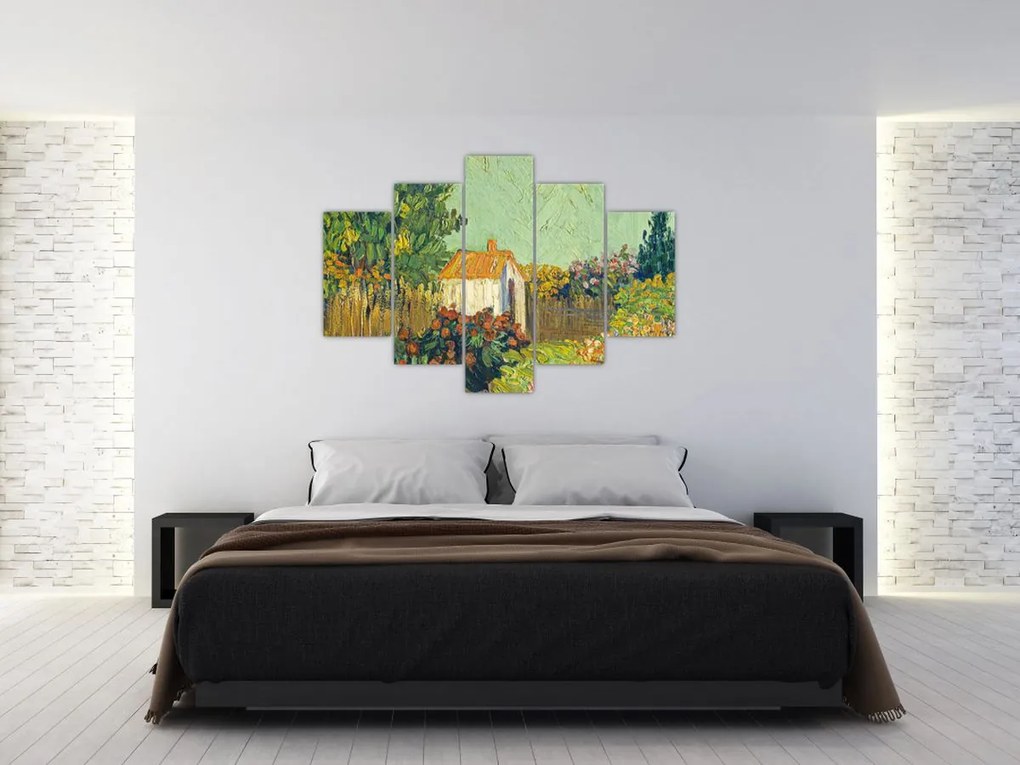 Tablou - Imitator of Vincent van Gogh, Landscape, reproducere (150x105 cm)