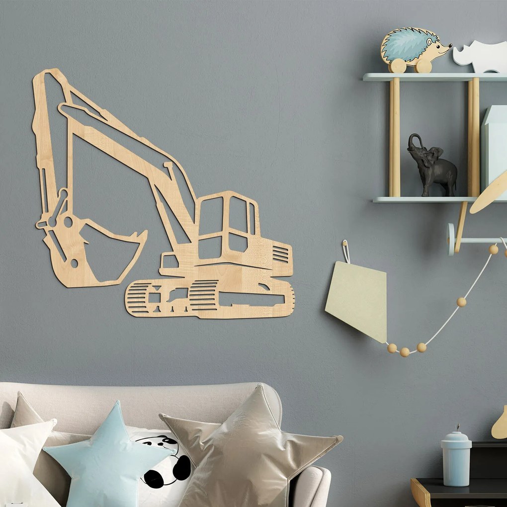 DUBLEZ | Tablou pentru camera copiilor - Excavator
