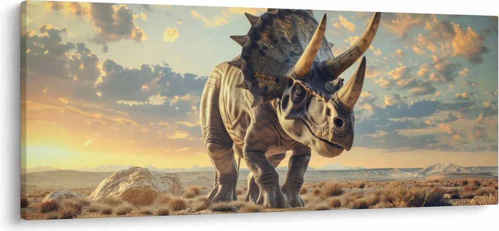 Tablou - Triceratops (120x50 cm)