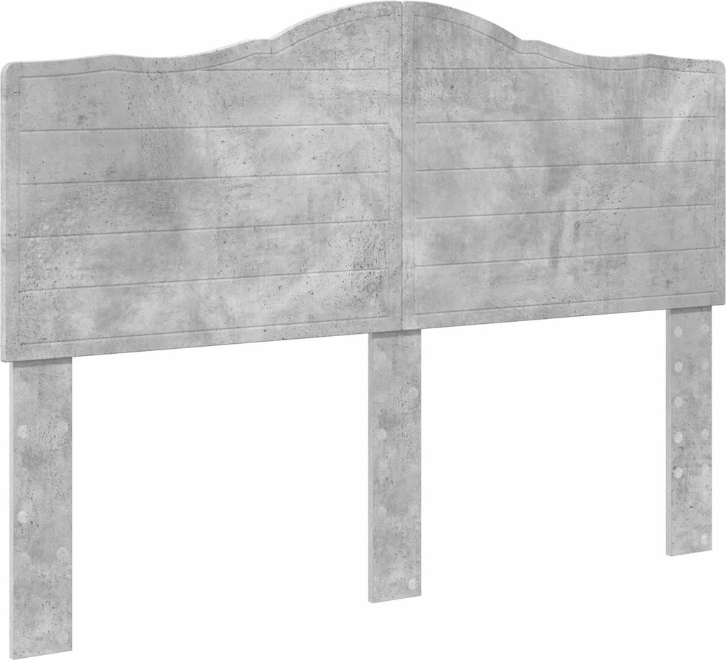 vidaXL Tăblie cap Gri din beton 160 cm Lemn compozit