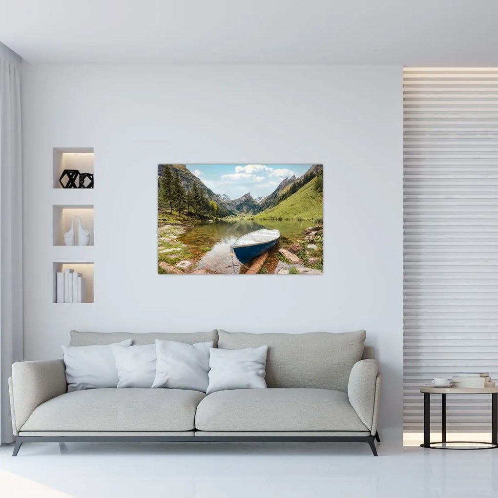 Tablou - Seealpsee, lac din Elveția (90x60 cm)