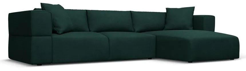 Colțar verde (cu colț pe partea dreaptă) Esther – Milo Casa