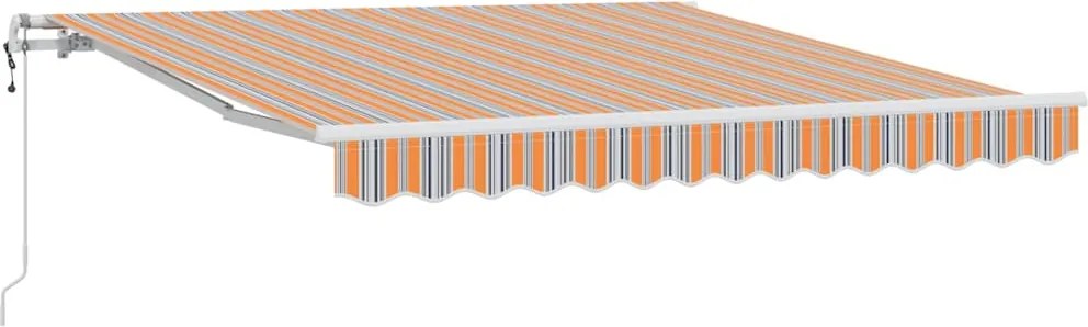 vidaXL Cort electric retractabil Multicolour 350 x 250 cm