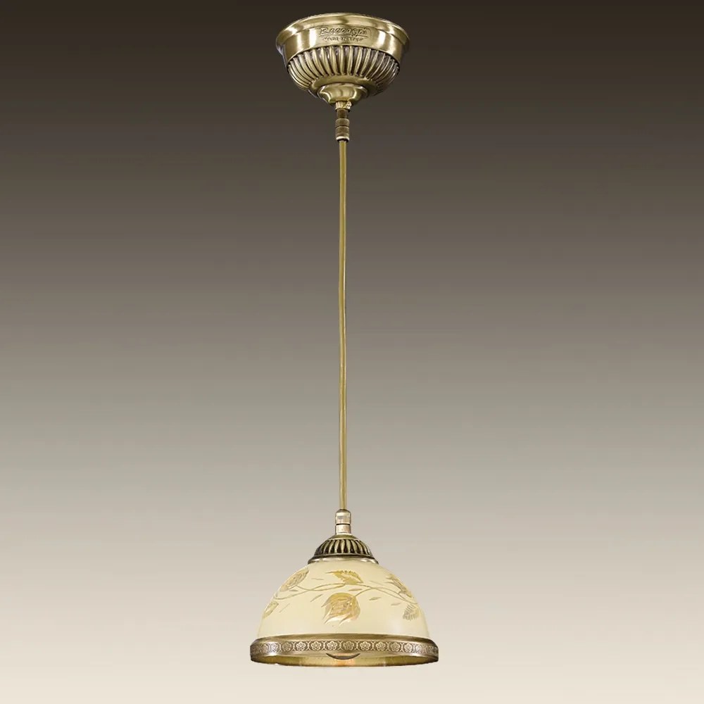 Pendul din alama cu sticla decorata design italian D-16cm 6208