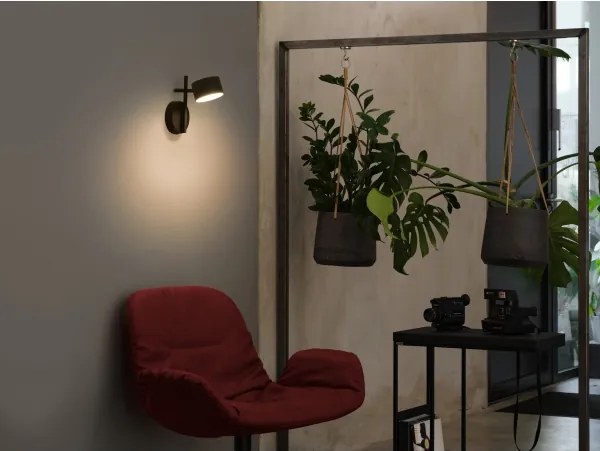 Osram - Aplică de perete LED reglabilă DECOR KYOTO LED/12W/230V neagră