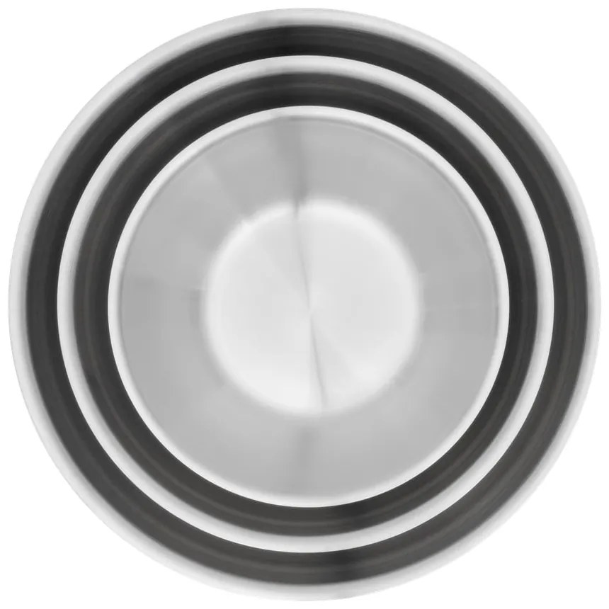 Boluri argintii 3 buc. din oțel inoxidabil ø 25,5 cm Lucca 3.0 – FABINI