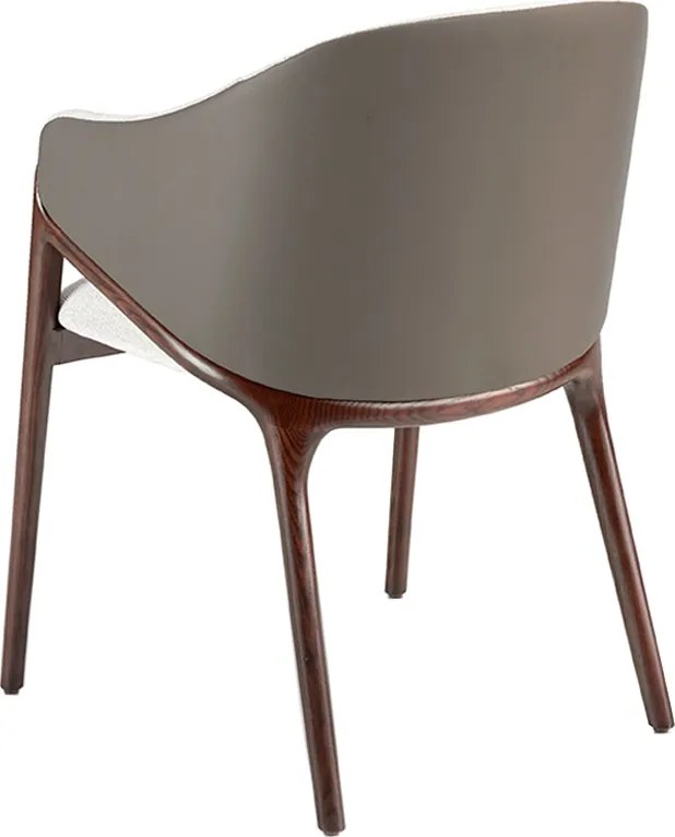 Scaun cu brate tapitat design italian Nogal