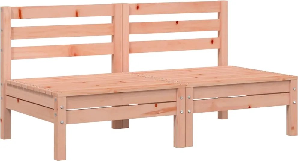 vidaXL Canapele de grădină fără cotiere, 2 buc., lemn masiv douglas