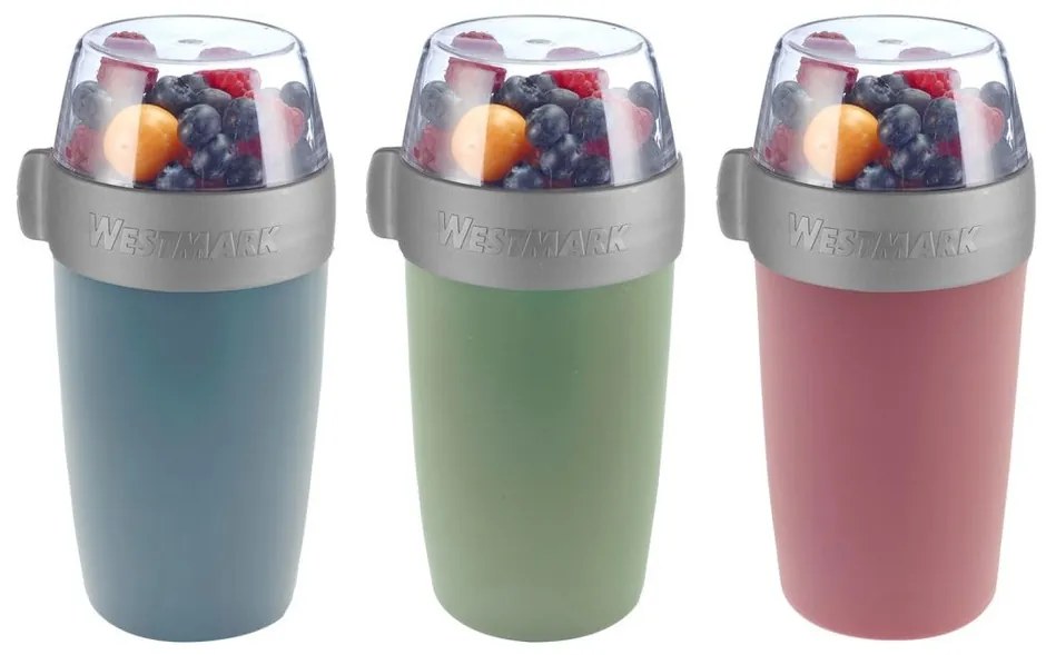 Cutie pentru gustări din două piese Westmark, 700ml, roz, S
