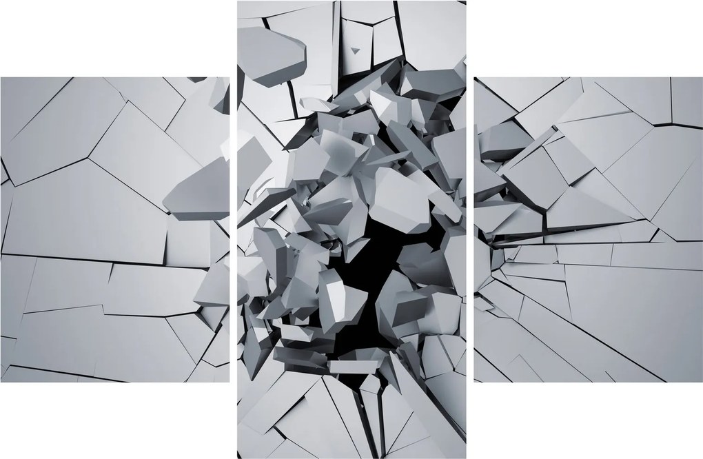 Tablou abstracție 3D (90x60 cm)