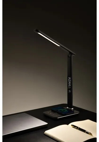 Brilagi-LED Lampă LED reglabilă REGINA, cu încărcare wireless, 8,5W, 230V, neagră