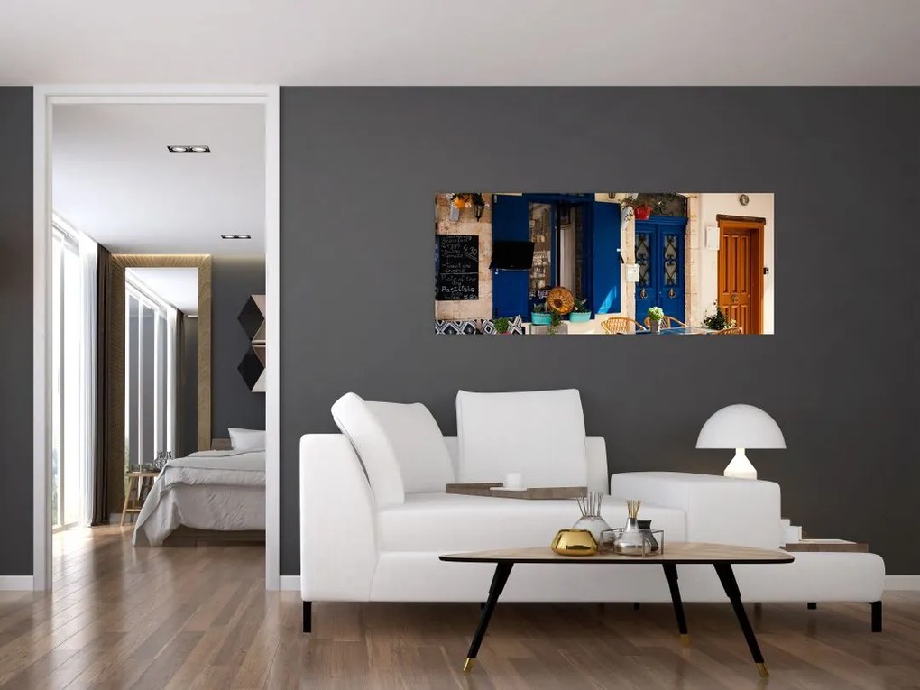 Tablou - ședere în Grecia (120x50 cm)