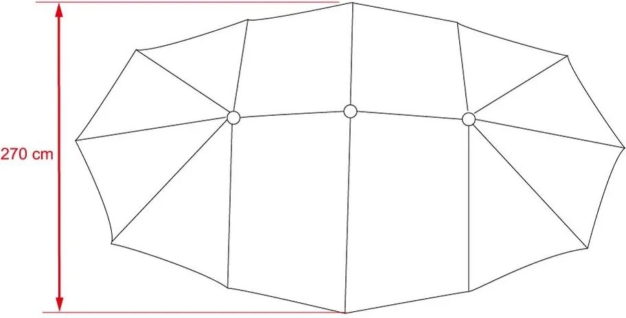 Umbrelă dublă AVENBERG FUGAS - Bej