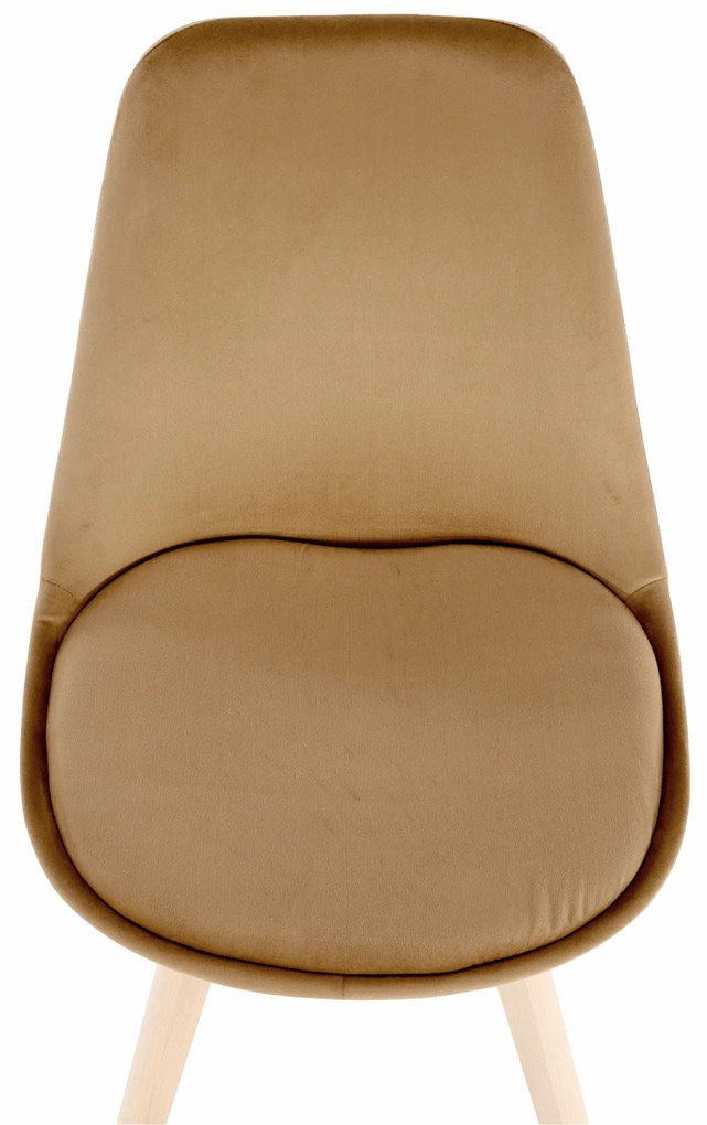 Scaun, catifea Velvet maro/lemn fag, LORITA
