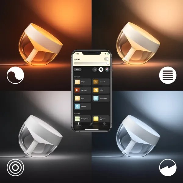 Philips Hue IRIS LED lampă de birou RGB dimabilă, 8,2W, 230V, albă