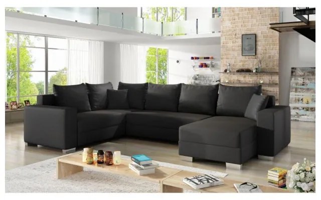 Colțar Marco 312cm negru