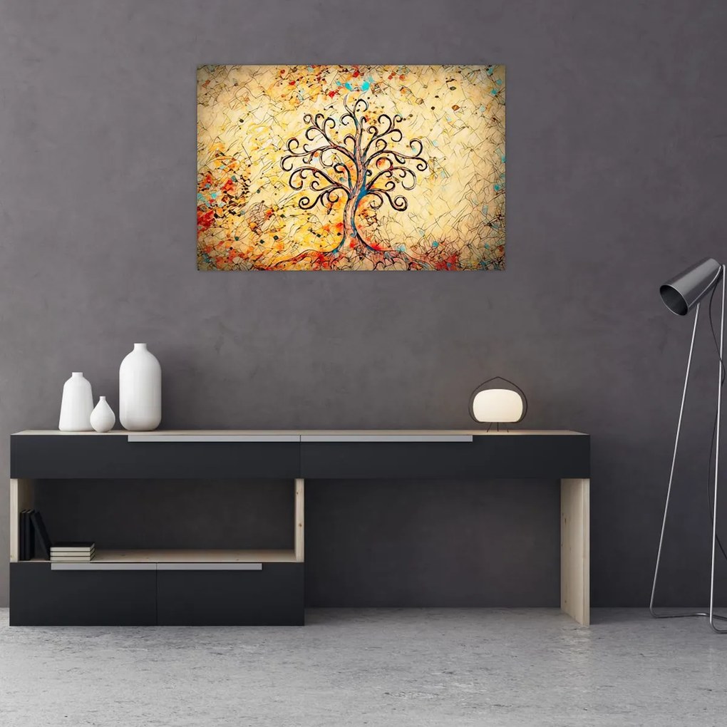 Tablou - Copacul vieții mozaic (90x60 cm)