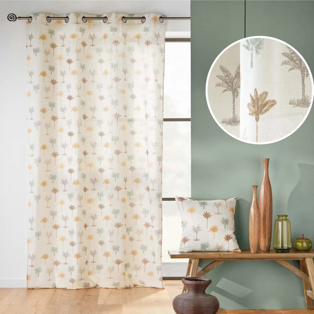 Draperie bej 140x280 cm Palmelia – douceur d'intérieur