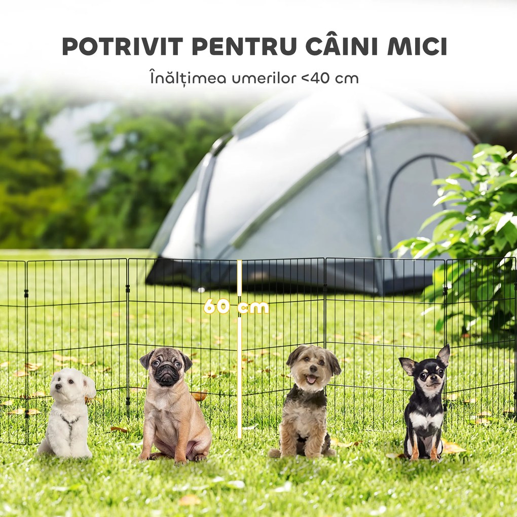 PawHut Țarc pentru Câini și Pui, Spațiu de Joacă | Aosom Romania