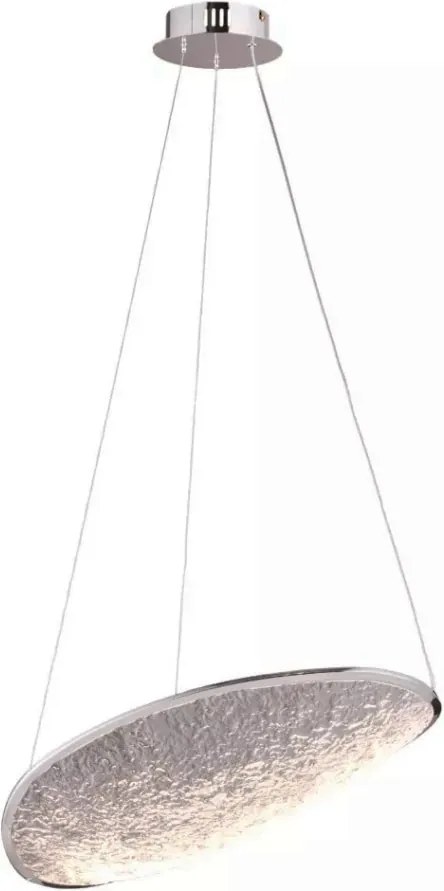 Lustra suspendata lumina decorativa LED Empire 17W crom