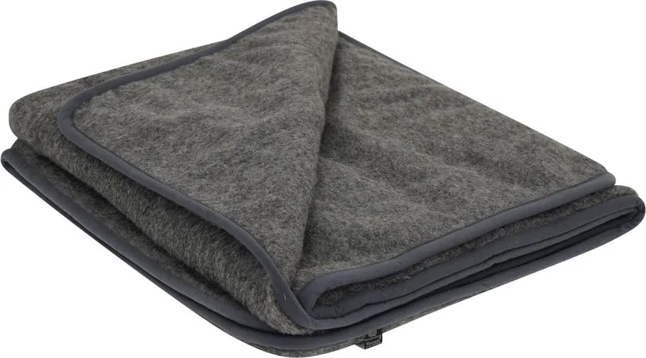 Pătură de lână merino Native Natural, 140 x 200 cm, gri