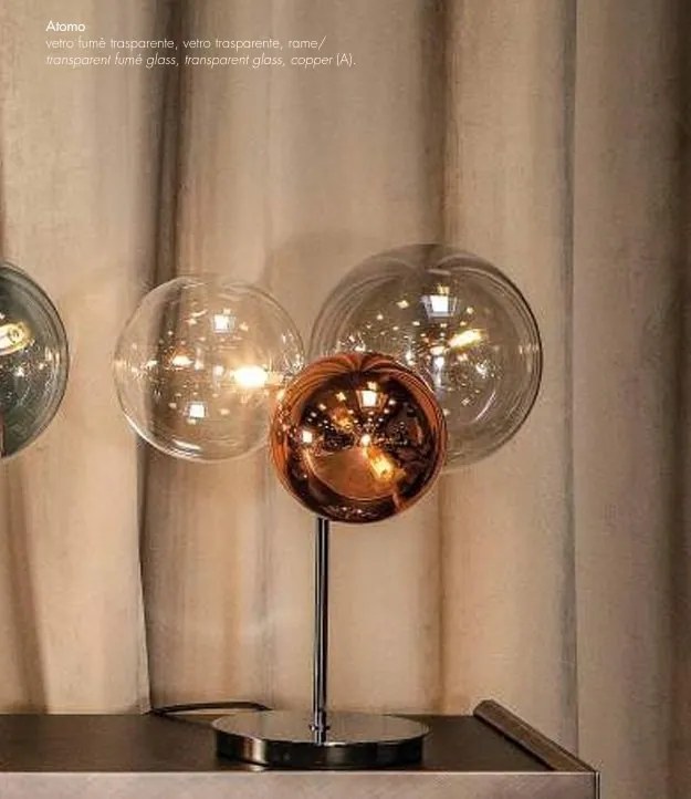 Veioza, Lampa de masa deosebita design LUX Atomo