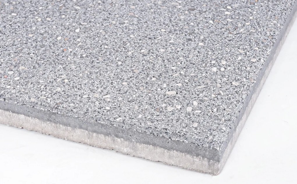 Baza pentru umbrela de gradina 4 piese, Gravel, Bizzotto, 20 kg, ciment mixt, gri