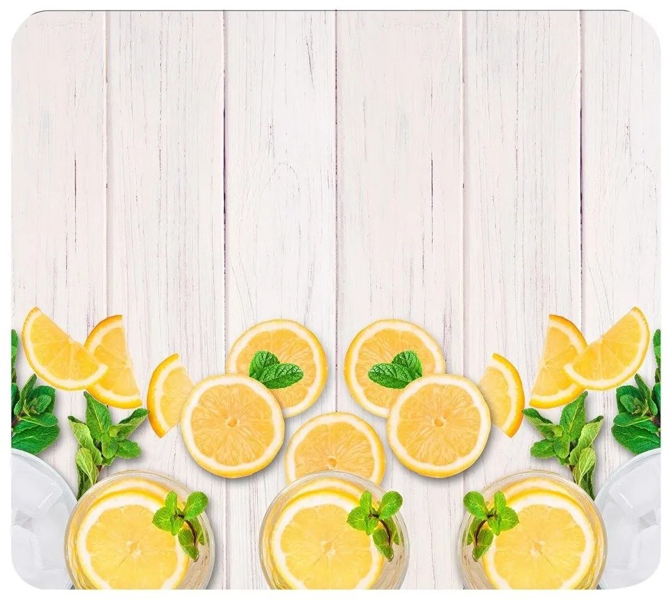 Placă rezistentă la căldură pentru a acoperi aragazul, cu model + picioare antiderapante - sticlă călită, 56 x 50 cm, WENKO