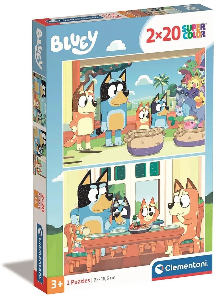 Bluey Family Time Puzzle Clementoni 2x20 piese