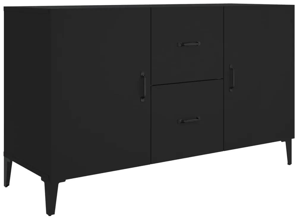 812520 vidaXL Servantă, negru, 100x36x60 cm, lemn compozit