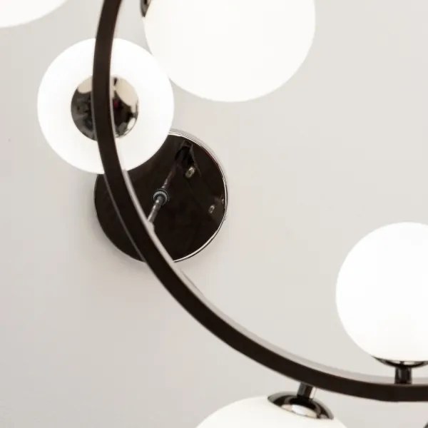 Brilagi - Lustră LED pe cablu MILLA, 15xG9/3W/230V, negru cromat/alb