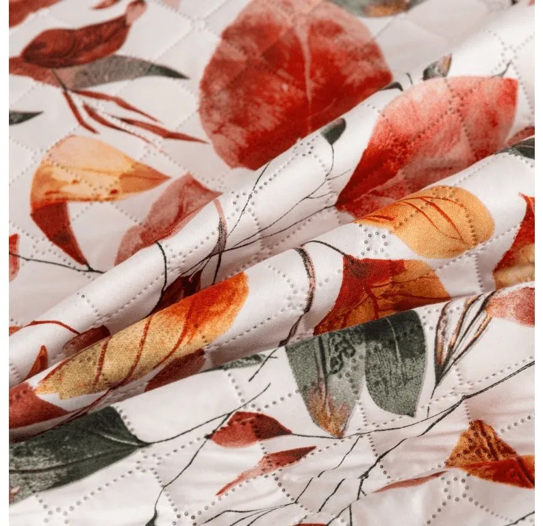 Cuvertura de pat cu model AUTUMN LEAVES, colorata Dimensiune: 170 x 210 cm