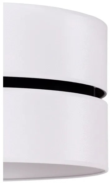 Lustră pe cablu Duolla DUO 1xE27/15W/230V d. 40 cm alb/negru