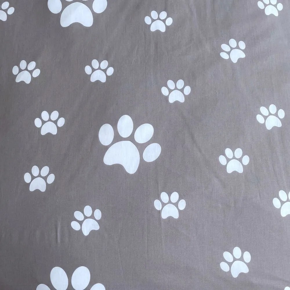 Lenjerie de pat pentru copii albă-gri din bumbac pentru pat de o persoană 140x200 cm Kitten "Grey" – Jerry Fabrics