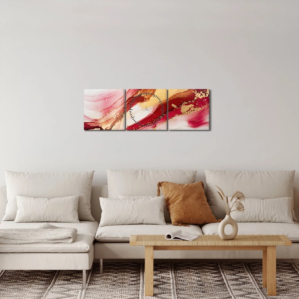 Tablou - Abstract (cu ceas) (90x30 cm)