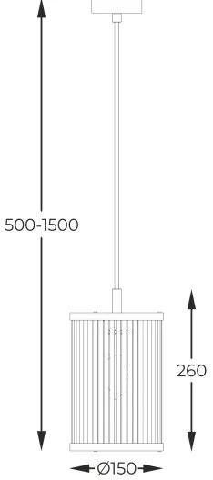 Lustră pe cablu Zuma Line P0528-01F-P7AC SERGIO 1xE14/60W/230V negru