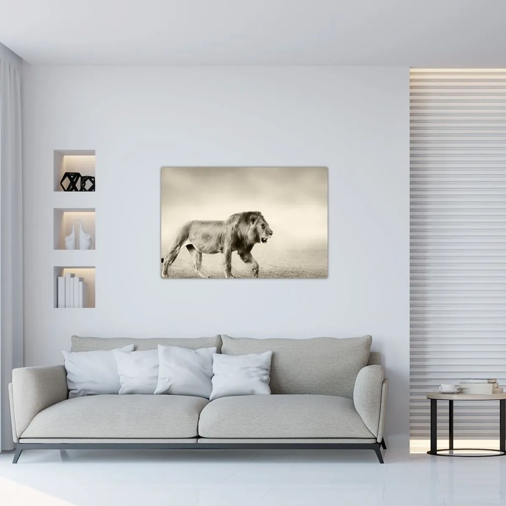 Tablou - Leul flămând (90x60 cm)