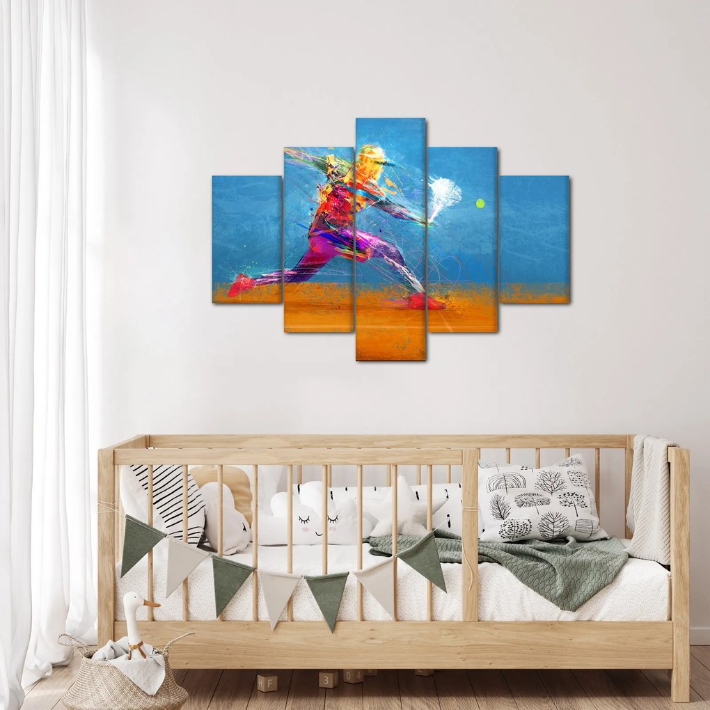 Tablou - Jucător de tenis pictat (150x105 cm)