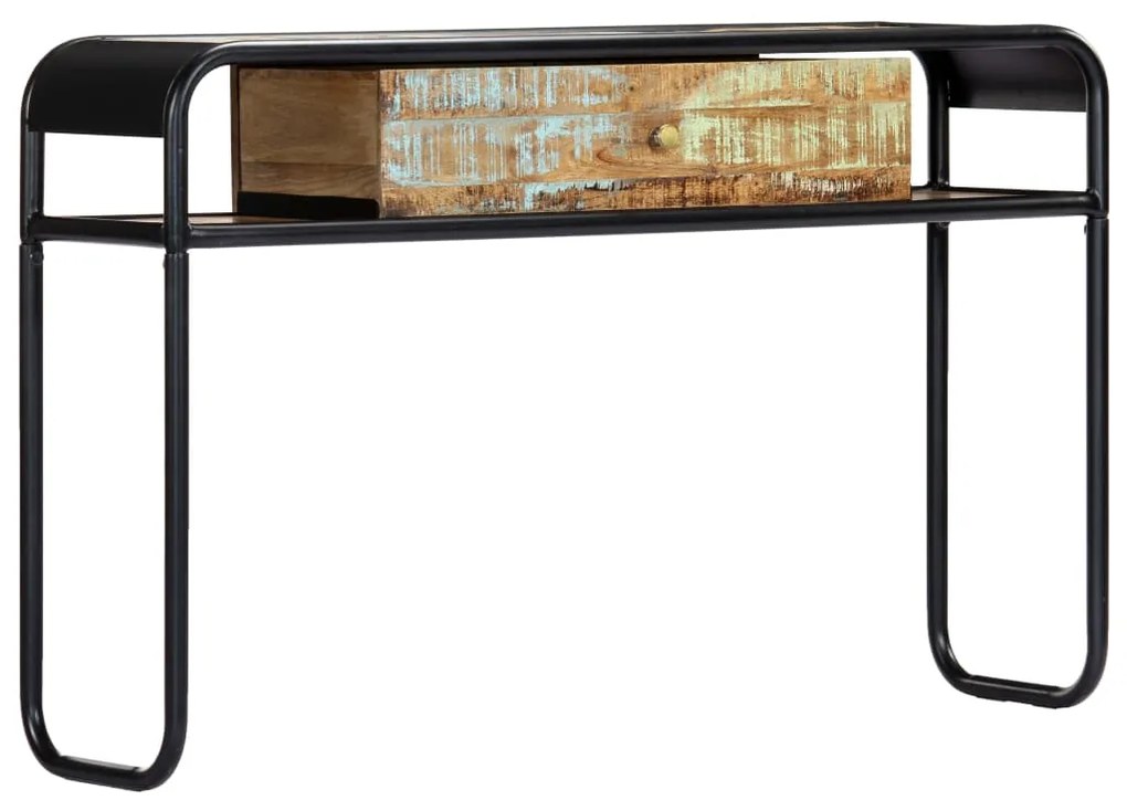 vidaXL Masă consolă, 118 x 30 x 75 cm, lemn masiv reciclat