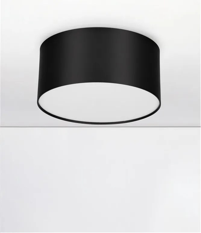 Spot aplicat, Plafoniera LED Luldo negru, 14cm