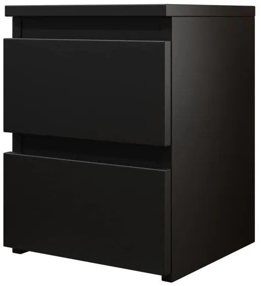 Noptieră MALWA 40x40 cm negru mat