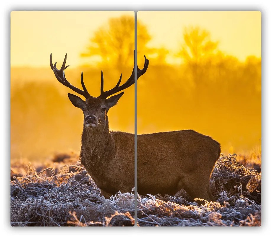 Tocator din sticla Sunrise Deer