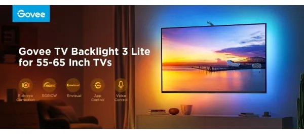 Govee - TV Backlight 3 Lite TV 40-50" SMART LED retroiluminare RGBICW Wi-Fi IP67 + telecomandă