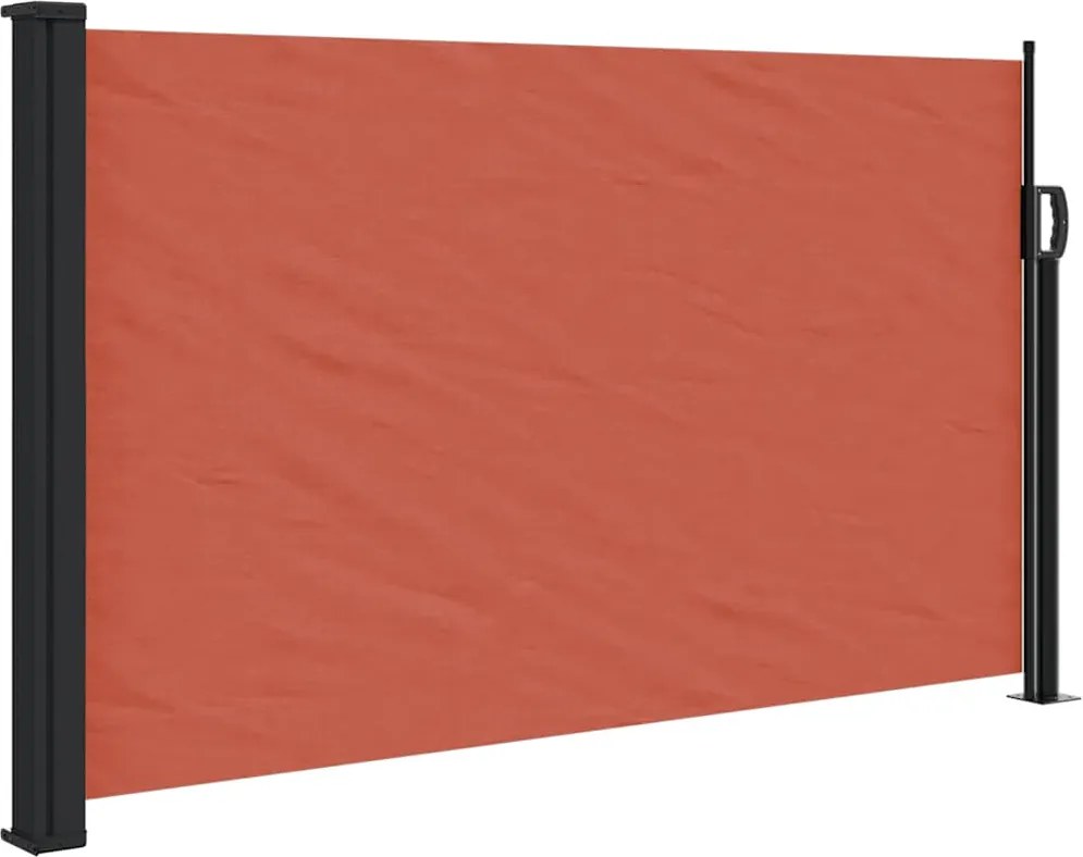 vidaXL Copertină laterală retractabilă, teracotă, 120 x 600 cm