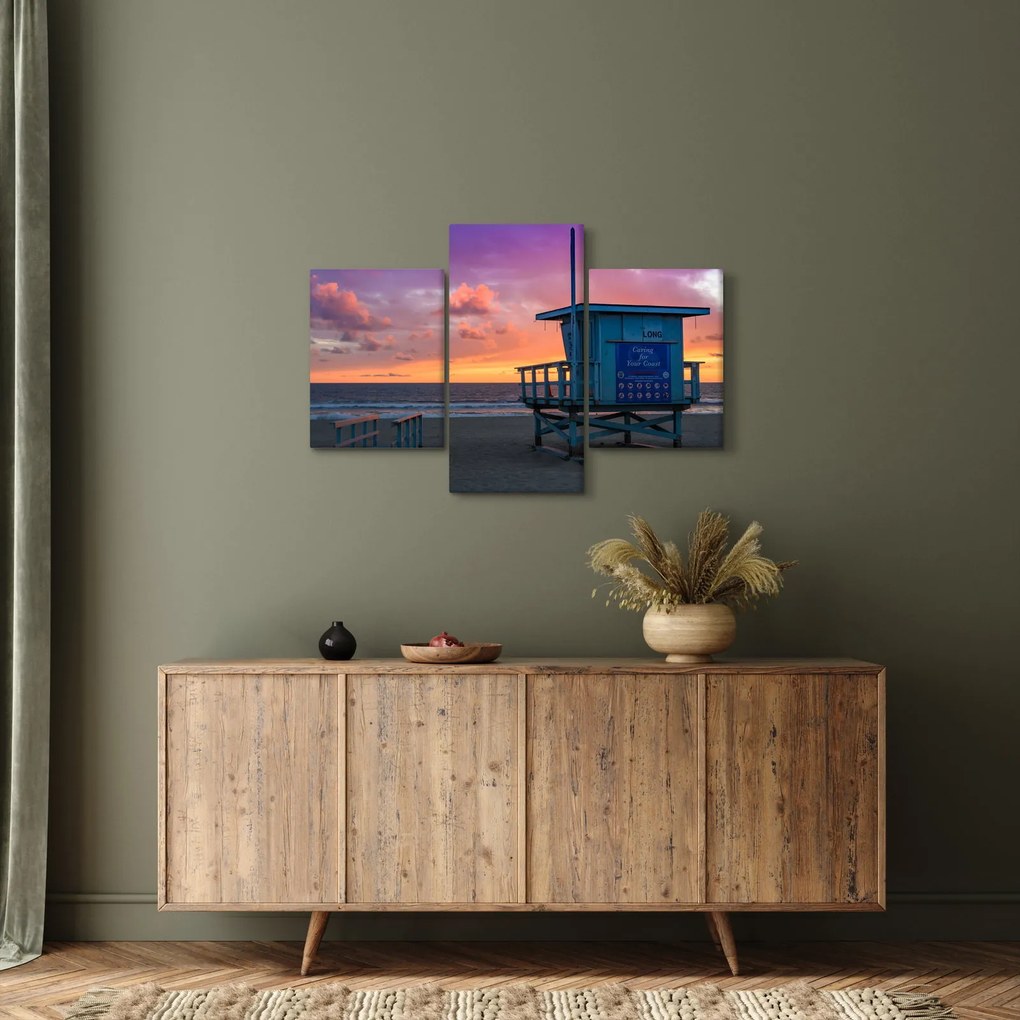 Tablou de pe plaja Santa Monica (90x60 cm)