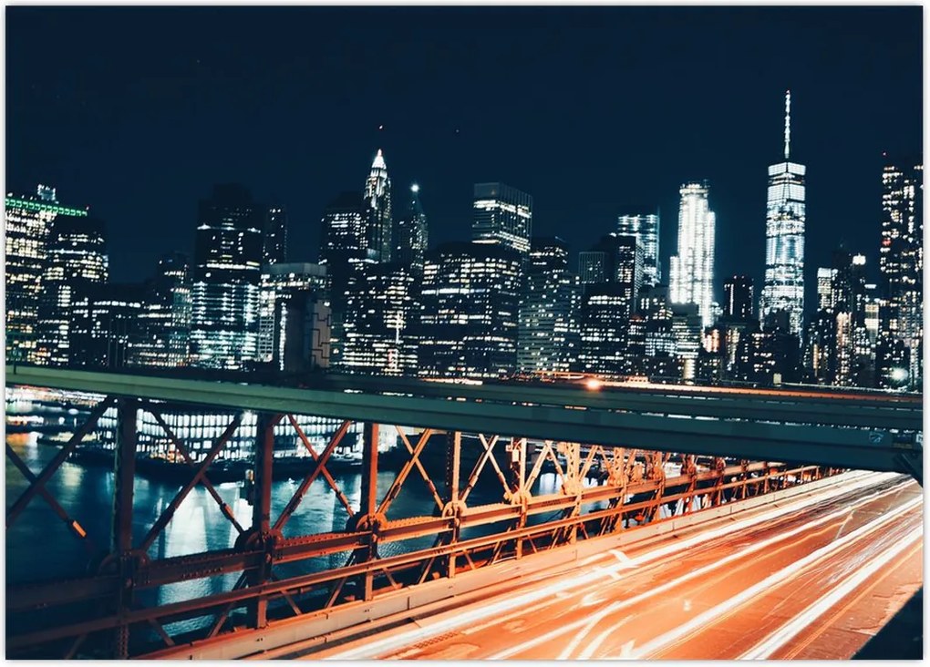 Tablou - Oraș de noapte (70x50 cm)