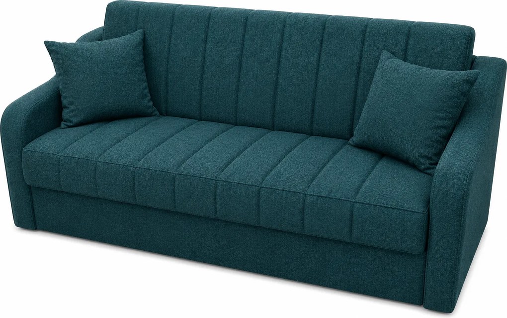 Canapea ALEX extensibila, 3 locuri, cu lada de depozitare, stofa bej, 220x90x90 Bej