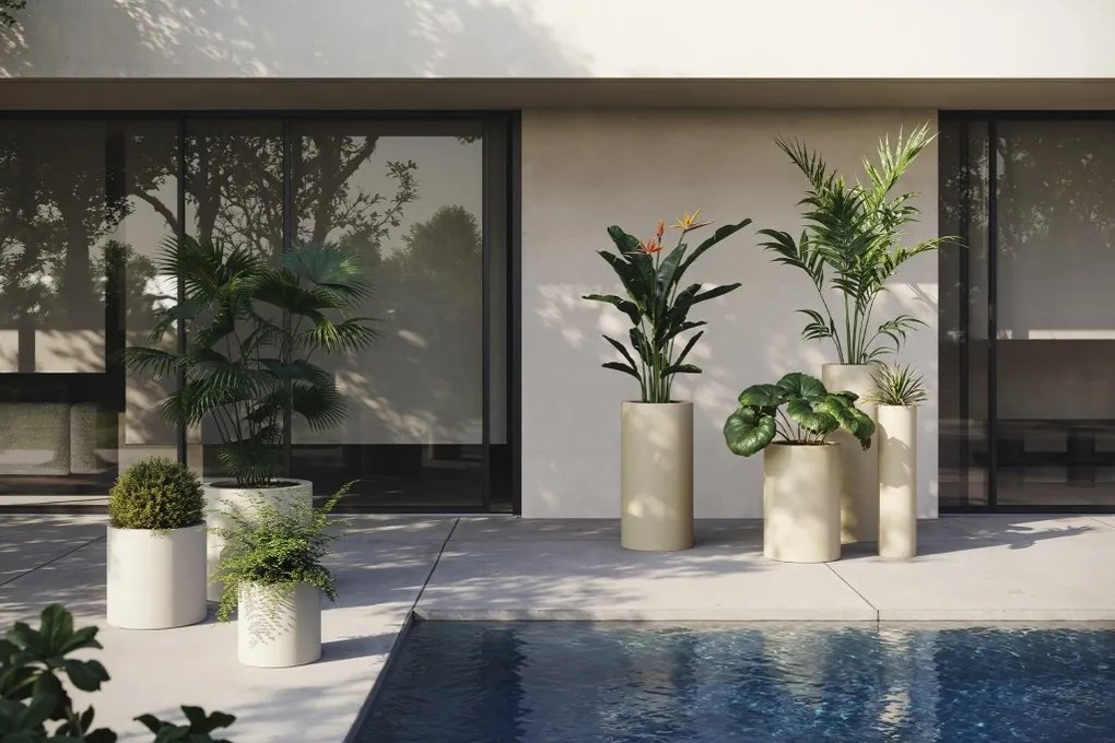 Ghiveci plante design decorativ modern exterior / interior CYLINDER POT 40x40cm