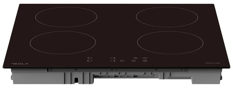 Tesla HI6401MB, 7200W, 4 zone, 9 trepte, Cronometru, Indicator de căldură reziduală, Protecție copii, Negru