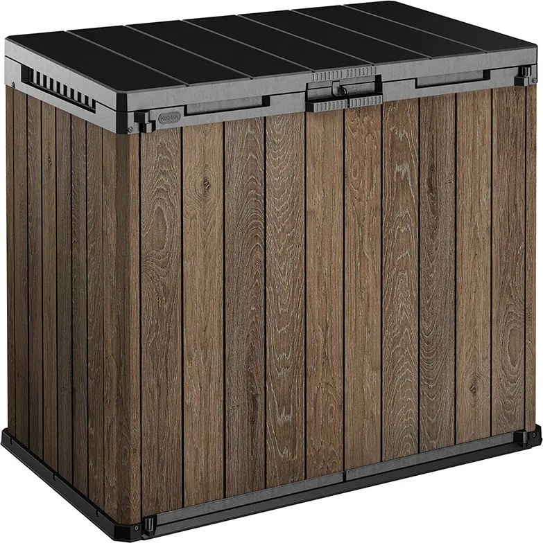 Signature store it out recipient de plastic pentru grădină 1150 l nuc